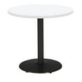 thumbnail image 5 of KFI Studios Mode 3' Round Counter Height Dining Table, River Cherry, Silver Base, 5 of 6