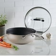 thumbnail image 5 of Circulon 9.5" Infinity Pan with ScratchDefense Nonstick and Lid and Tool Holder, Induction and Oven Safe to 500°F, Dishwasher and Metal Utensil Safe, Platinum, 5 of 21