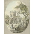 thumbnail image 3 of Pieter Bartholomeusz. Barbiers 15x18 Black Modern Framed Museum Art Print Titled - Woman with Dog for Building Trap on a Tower (1782 - 1837), 3 of 5