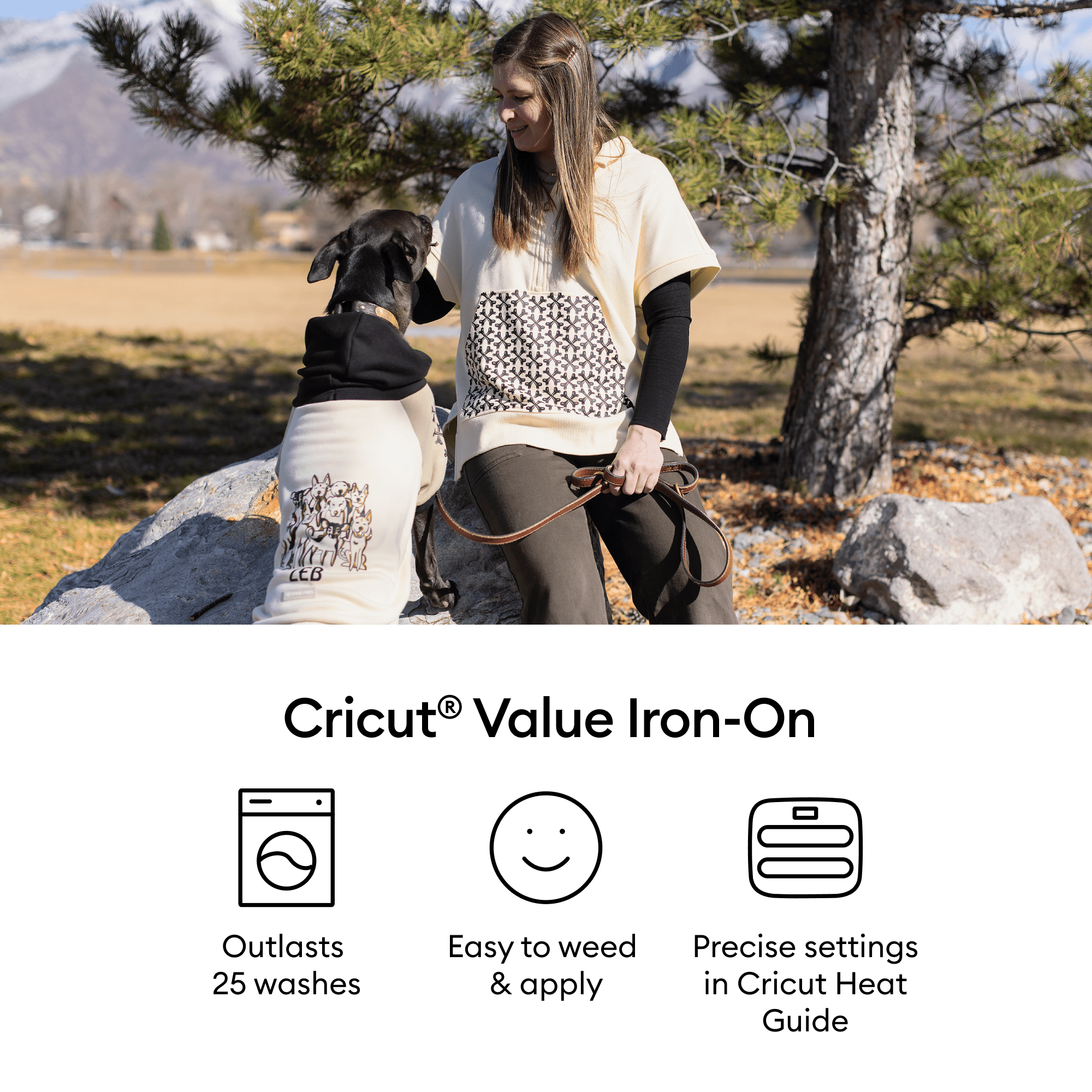 Cricut® Value Iron-On (12 in x 5 ft), Black