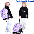 thumbnail image 6 of J World Boys and Girls Sunrise 18" Rolling Backpack For School and Travel, Puffy Star, 6 of 7