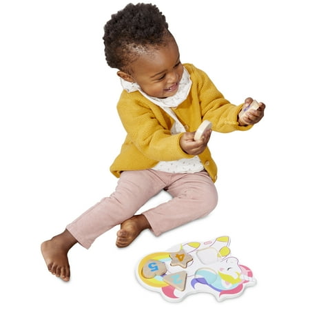Wooden Critters Unicorn Number Puzzle Developmental Toy by Little Tikes