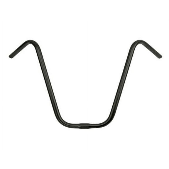 V Lowrider Handlebar 16" 25.4mm Black. Bike handle bar, bicycle handle bar, lowrider handle bar, chopper, beach cruiser