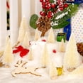 thumbnail image 4 of Manunclaims 64 Pieces Artificial Mini Christmas Tree Sisal Snow Trees Bottle Brush Christmas Trees Pine Trees Ornaments with Wooden Base for Christmas Party Home Decoration (4 Sizes), 4 of 8