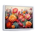 thumbnail image 2 of Designart "Garden of Desert Cacti IV" Modern Floater Framed Wall Art Print, 2 of 7