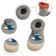 thumbnail image 4 of Baby Boys Girls Winter Warm Cartoon Sock Walking Shoes Toddler Soft Rubber Sole Non Slip Floor Slippers, 4 of 5