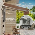 thumbnail image 3 of Outsunny 8' x 6.6' Patio Retractable Awning, Manual Sun Shade, Mixed, 3 of 9