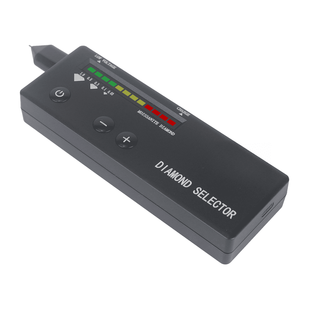 Diamond Tester Pen, 2nd Gen Rechargeable - Hardness & Thermal Conductivity Analyzer for Verifying Diamonds, Jade, Jadeite, Moissanite & Crystals | LED Indicator