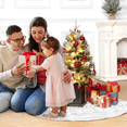 thumbnail image 4 of JustSmart 3 Ft Fiber Optic Artificial Christmas Tree - Pre-Lit Mini Tabletop Xmas Tree with 78 Dual-Color LED Lights (8 Lighting Modes) for Home, Office & Party Holiday Decor, 4 of 7
