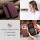 thumbnail image 2 of For Xiaomi Poco X7 Pro 5G Wallet Case CASEME 013 Series PU Leather Phone Cover Stand - Coffee, 2 of 5