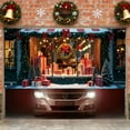 thumbnail image 5 of Christmas Garage Door Cover Decorations, Garage Christmas Buddy Banner Xmas Snow Santa Hanging Decoration Photography Wall Backdrop for Xmas Home Holiday Decor, 157*73In, 5 of 6