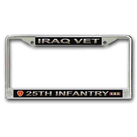 Iraq Veteran 25th Infantry Division License Plate Frame
