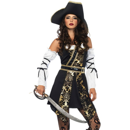 Leg Avenue Women's Black Sea Sexy Pirate Costume