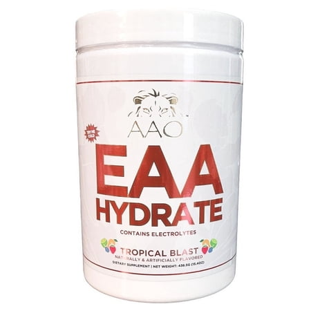 AAO EAA Hydrate" Tropical Blast" with BCAA'S & Electrolytes - Three in One Supplement