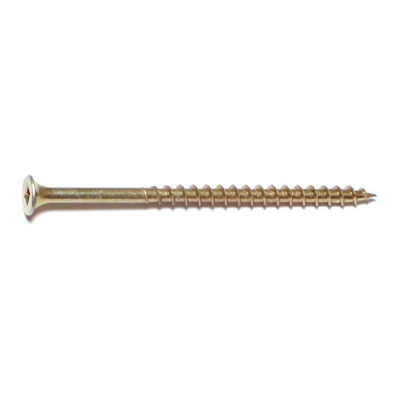 #8 x 3" Zinc Plated Steel Coarse Thread Bugle Head Square Drive All Purpose Screws MMSBS-067