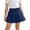 Dark Blue, variant on Girls Denim Skirt Ruffle Pleated Mini Jean Skirts Stretchy Cute High Waist Skirts Y2K Dance Skirt
