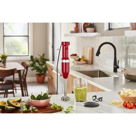 KitchenAid - Variable Speed Corded Hand Blender - KHBV53 - Empire Red