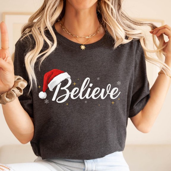 Believe Christmas Christmas Xmas Family T T-Shirt, Unisex T-Shirt
