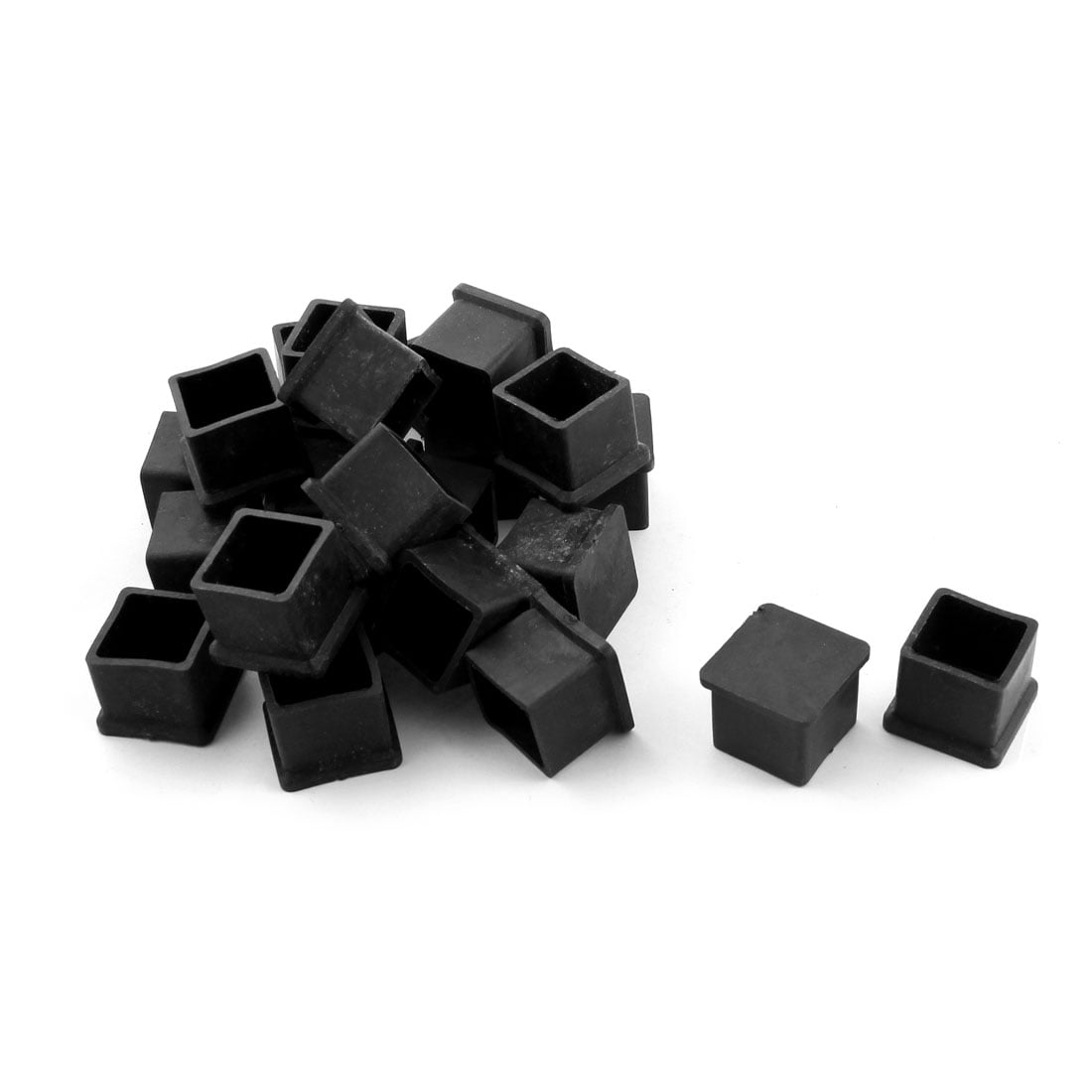 Details about   7 pcs 1.6" x 1.6" ~ Furniture Table Square Rubber Foot Covers Floor Protectors 