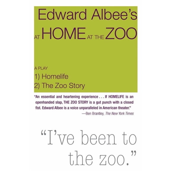 At Home at the Zoo: Homelife and the Zoo Story: Two Plays, (Paperback)