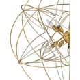 thumbnail image 3 of Gold Leaf Silver Leaf Zenda Orb Chandelier, 3 of 3