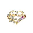 thumbnail image 2 of Womens Lovely Mom Heart-shaped Ring, 2 of 2