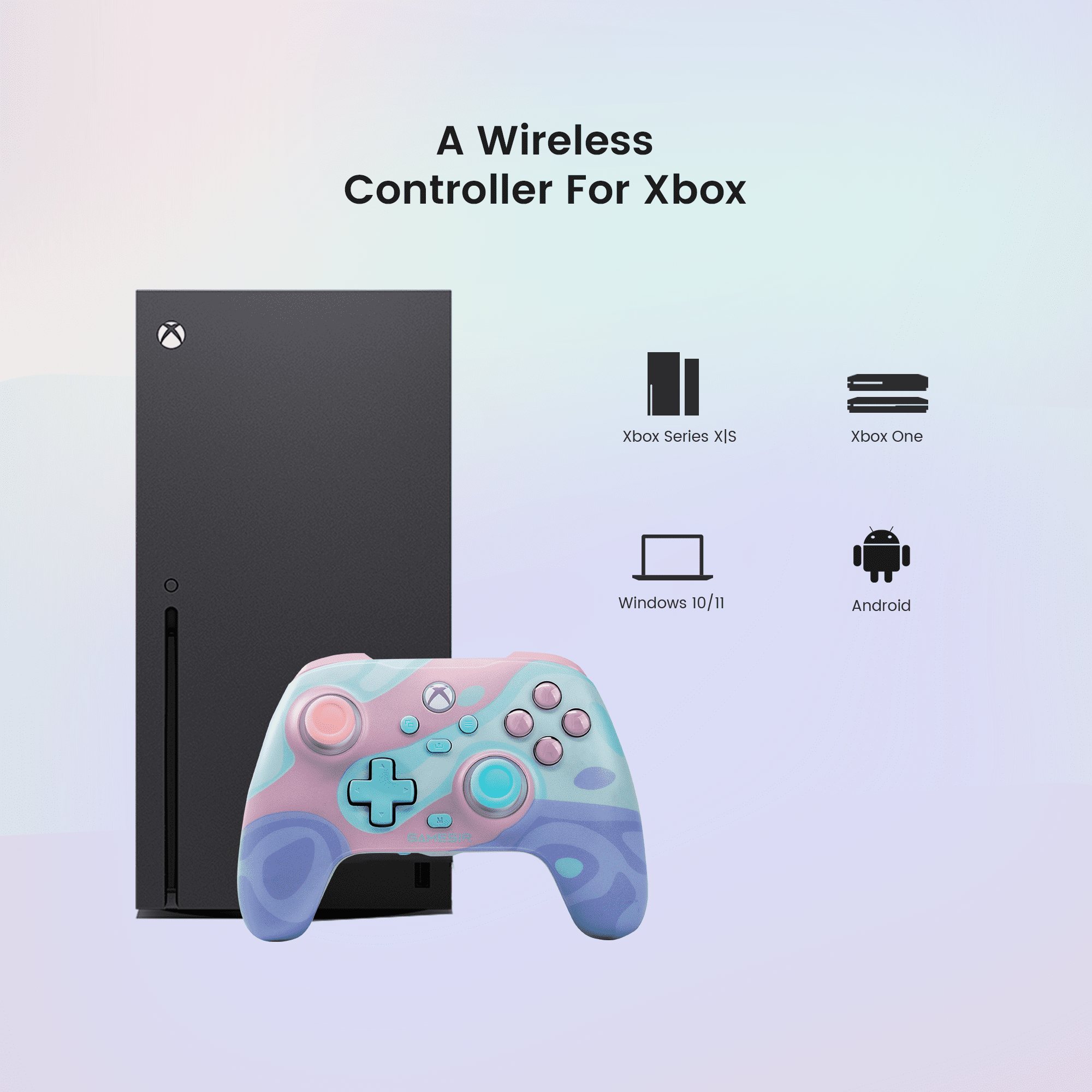 GameSir T7 Pro Sugar Whirl Wireless Controller for Xbox