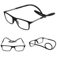 thumbnail image 3 of HBMYN Magnetic Reading Glasses Men Women 2.0,Front Connect Adjustable Temples Eyeglass Around Neck Hanging Computer Readers for Presbyopia,Black, 3 of 9