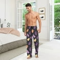 thumbnail image 6 of FORMRS Mens Pajama Pants with Pockets Sleepwear Lounge Bottoms Sizes S-2XL, Halloween Purple Ghosts, 6 of 7