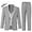 Grey, variant on SANMIO Boys Suit 4 Piece Slim Fit Boys Suits Jacket Vest Pants Tie for Kids Suits Sets Boy Formal Tuxedo Set