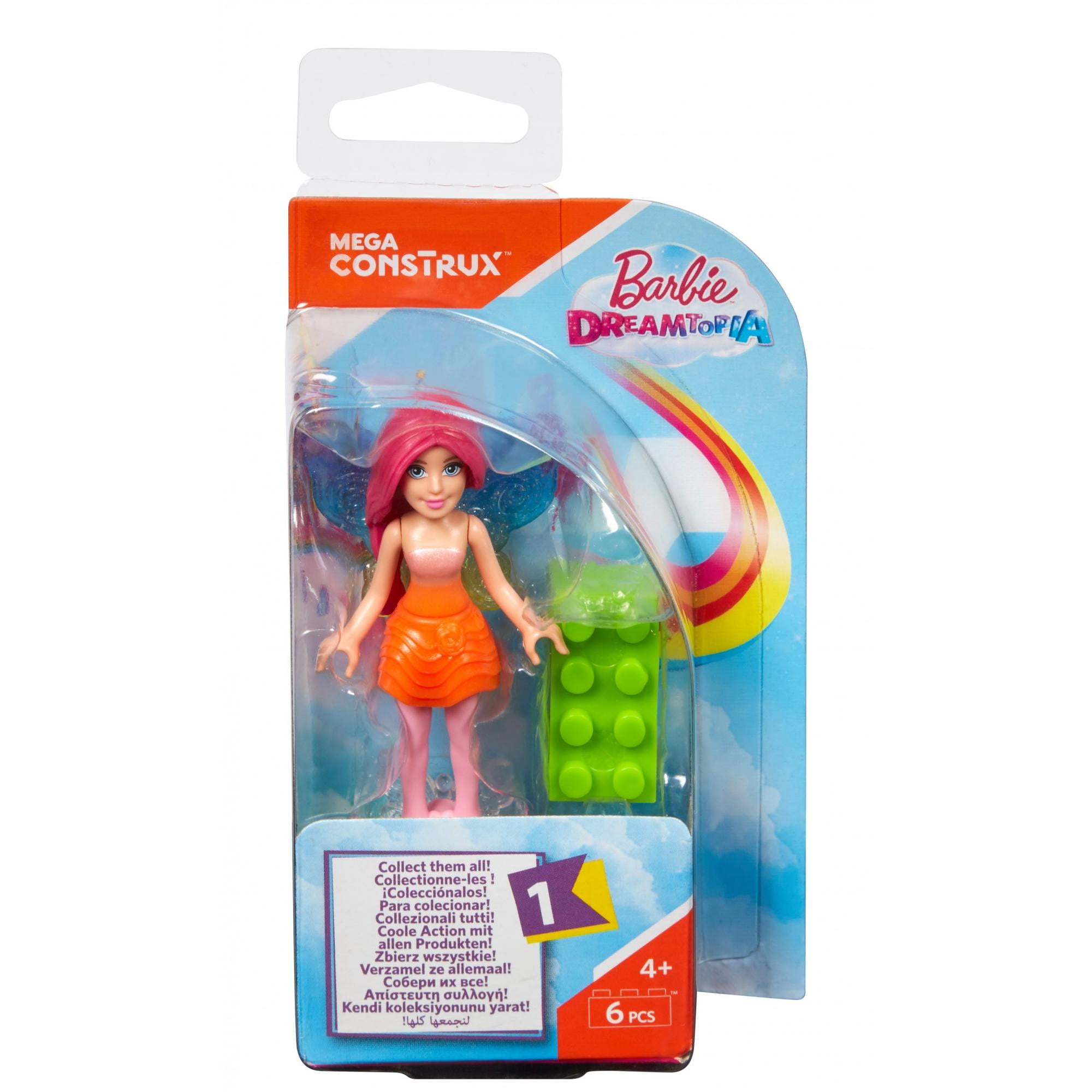 Mega Construx Barbie Dreamtopia Rainbow Fairy Mini Figure Playset 
