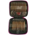 thumbnail image 4 of 13 Pairs Knitting Needles Set Carbonized Bamboo Interchangeable Circular Weaving Sewing Tools Crochet Hooks for Yarn Needl, 4 of 7
