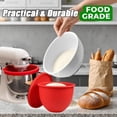 thumbnail image 2 of WYAJU Silicone Bowl Liners for 5 Qt Kitchen Mixers Aid, Mixing Bowl Insert with 3 Lids Compatible with Tilt-Head Stand Mixers for Baking Cooking, Replacement Mixer Bowls(3Pcs), 2 of 6