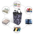 thumbnail image 5 of LNWH 50L Large Capacity Foldable Laundry Basket, Vintage Skulls Flowers Pattern Laundry Hamper, 5 of 6