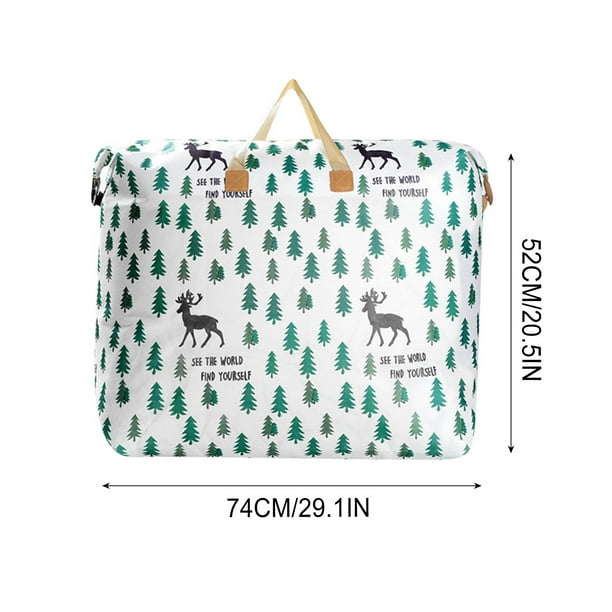 Largecapacity Storage Bag With Handle Largecapacity Storage Bag Foldable Storage Bucket For Quilt Blanket