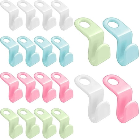 

60pcs Hanger Connector Hooks Space-Saving Cascading Clothes Hook Hanger Plastic Hooks Hanger Hook for Thanksgiving Christmas Decoration
