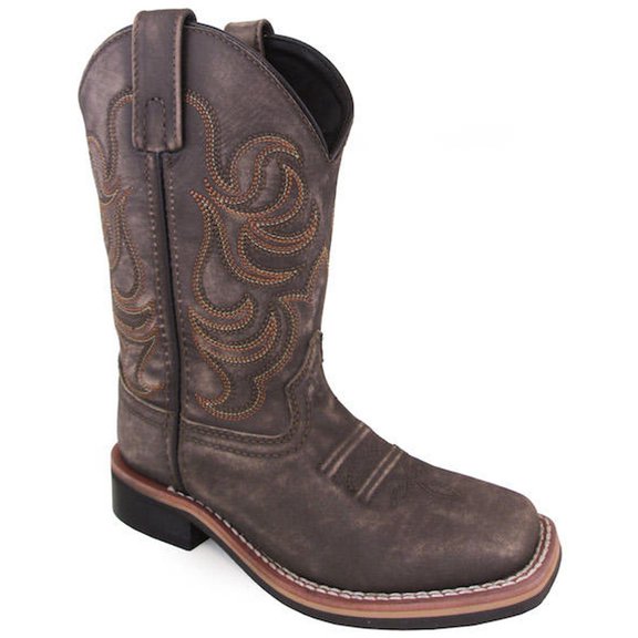 Smoky Mountain Kid's Leroy Vintage Chocolate Western Boots 3850