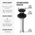 thumbnail image 4 of VIGO Vessel Bathroom Sink Pop-Up Drain and Mounting Ring in Matte Black, 4 of 13