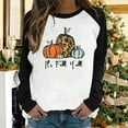 thumbnail image 2 of Darzheoy Womens Patchwork Graphic Tunic Long Sleeve Long Sleeve Oversized Casual Loose Blouse Shirt, 2 of 4