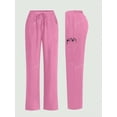 thumbnail image 6 of cimmuovere Casual Commuting 6 Pocket Elastic Waist Loose Pants Scrub Nurse Scrub Workwear Dentist Healthcare Pet Hospital Laboratory, 6 of 10