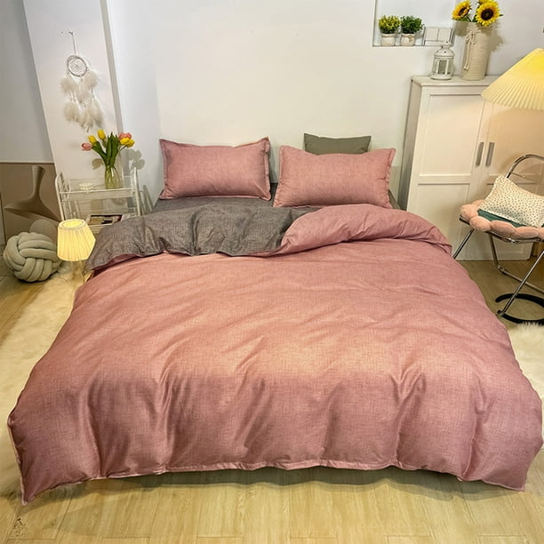 Juego de cama para estudiantes universitarios, 4 piezas, colchón y sábanas, fresco, cómodo y suave, para camas de 180 cm (70,86 pulgadas), para residencias universitarias, incluye colchón,