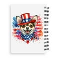 thumbnail image 2 of Patriotic Chihuahua Celebrates 4th of July Spiral Bound Journal Dog Lover Gifts Idea 5x7in Spiral Notebook - 02009, 2 of 5
