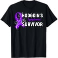 thumbnail image 1 of Playera de Regalo para Sobrevivientes de Linfoma de Hodgkin con Lazo Morado - Talla Extra Grande S-4XL para Mujer, 1 of 7