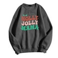 thumbnail image 5 of TINZ Chandail en Molleton pour Femmes Chandails en Molleton Surdimensionnés Col Rond Manches Longues Chandail à Capuche Fermeture Éclair Vestes Chandails en Molleton de Noël pour Femmes Pulls Manches Mignonnes, 5 of 5