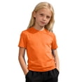 thumbnail image 5 of Gelikeya Boys UPF 50+ Rash Guard Swim Shirts Short Sleeve Quick Drying UV Protection Sun Shirt Summer Athletic Tops Orange, 4-5 Years, 5 of 6