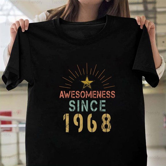 Awesomeness Since 1968 Birthday 50th Born 68ers Vintage Unisex T-Shirt, up to size 5XL