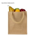 thumbnail image 3 of Milltown Merchants Jute Burlap Bags with Cotton Handles and Laminated Interior (2 Pack, Natural - Small), 3 of 6