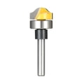 thumbnail image 1 of 1/4" Shank Profile Groove Template Router Bit Woodworking Cemented Carbide Trim Groove Cutter Carving Tool, 1 of 8