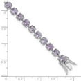 thumbnail image 4 of Amethyst Stone Bracelet 12.76 Carat in 925 Sterling Silver Birthstone Bracelets for Women, 4 of 7
