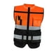 thumbnail image 3 of Chaleco reflectante de seguridad Ropa de trabajo para adultos para en bicicleta Ciclismo Naranja XXXL, 3 of 8